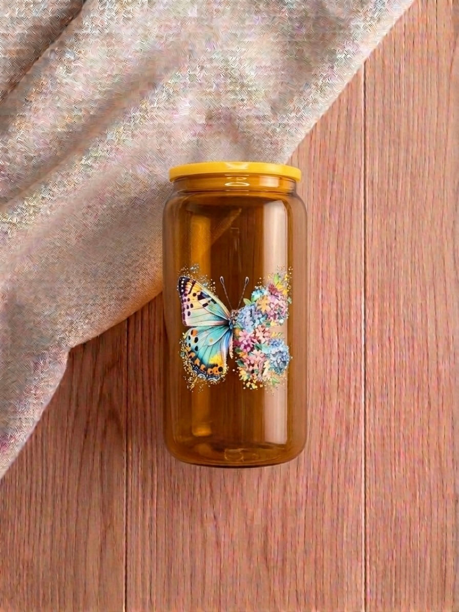 Wildflower Wings Amber Glass